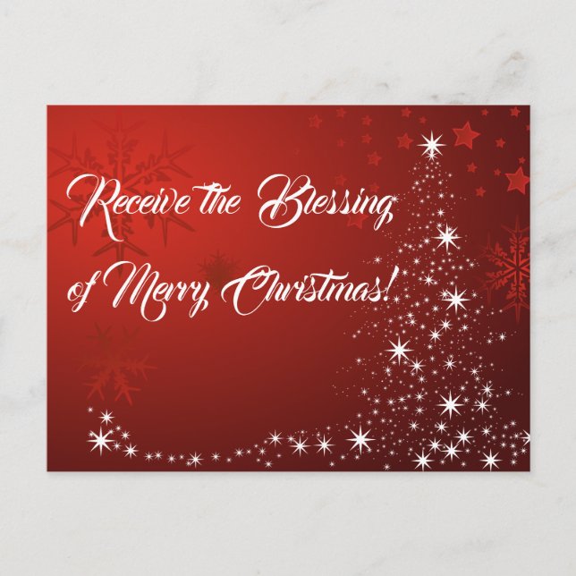 Joyeux Noël Jésus Est La Bénédiction ! Cartes post (Devant)