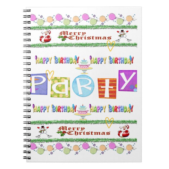 Joyeux Noël Joyeux Carnet d'anniversaire (Devant)