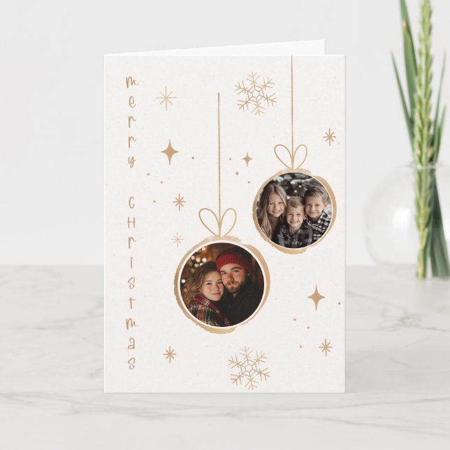Joyeux Noël Joyeux Carte photo (Devant)