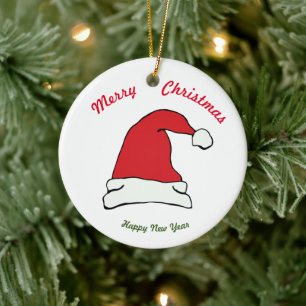 Joyeux Noël Joyeux nouvel an ornement céramique