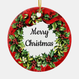 Joyeux Noël Joyeux Nouvel An Ornement Vintage