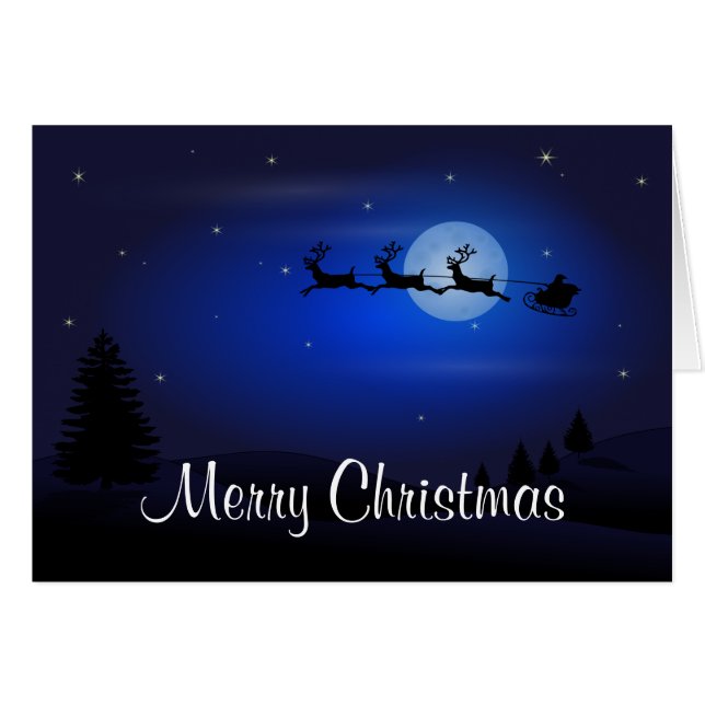 Joyeux Noël Joyeux Nouvel An Père Noël's Reindeer (Devant horizontal)