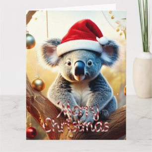 Joyeux Noël Koala assis sur la carte Gumtree