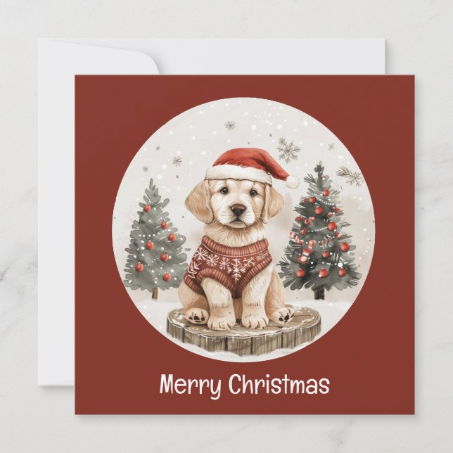 Joyeux Noël Labrador Retriever Puppy (Devant)