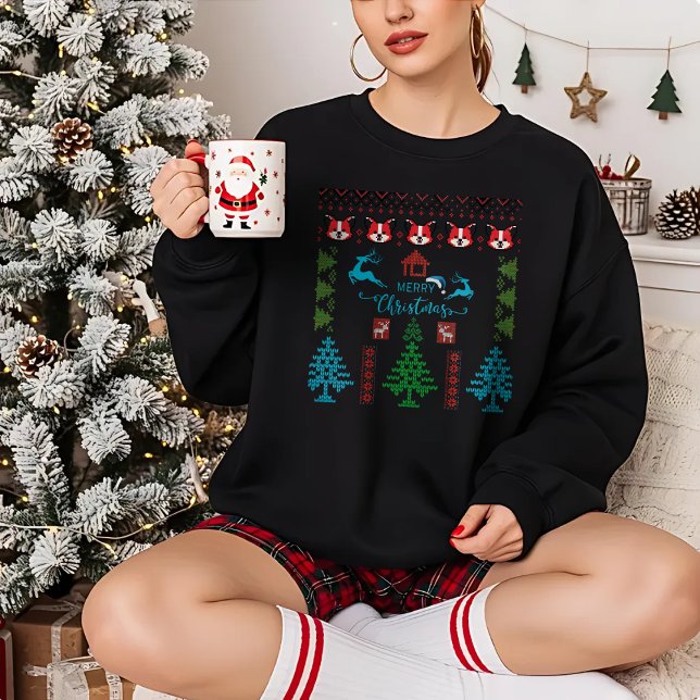 Joyeux Noël laid Sweat Motif Holiday (Créateur téléchargé)