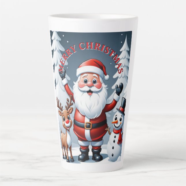 Joyeux Noël Latte Mug (Devant)