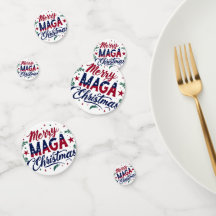 Joyeux Noël Maga Table Confetti