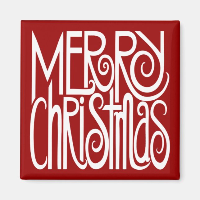 Joyeux Noël Magnet blanc (Devant)