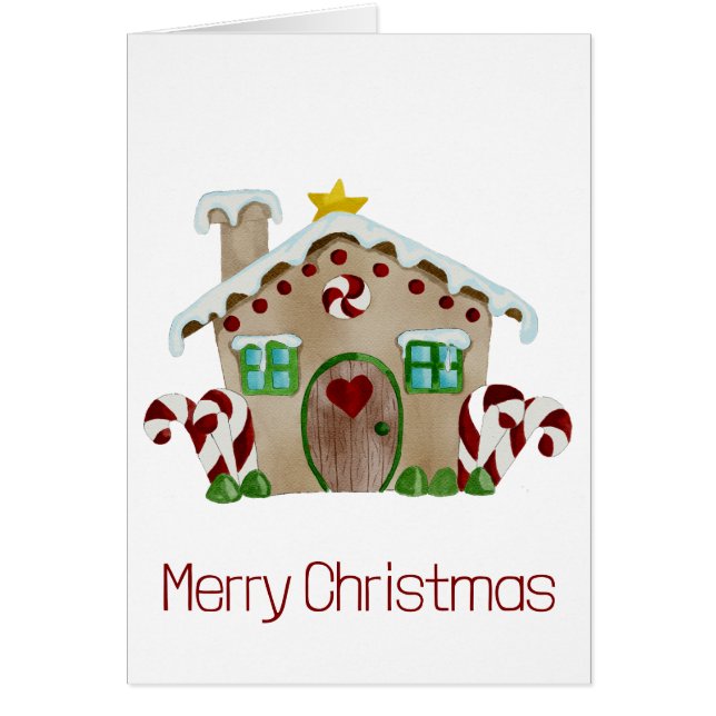 Joyeux Noël Maison en pain d'épices (Devant)