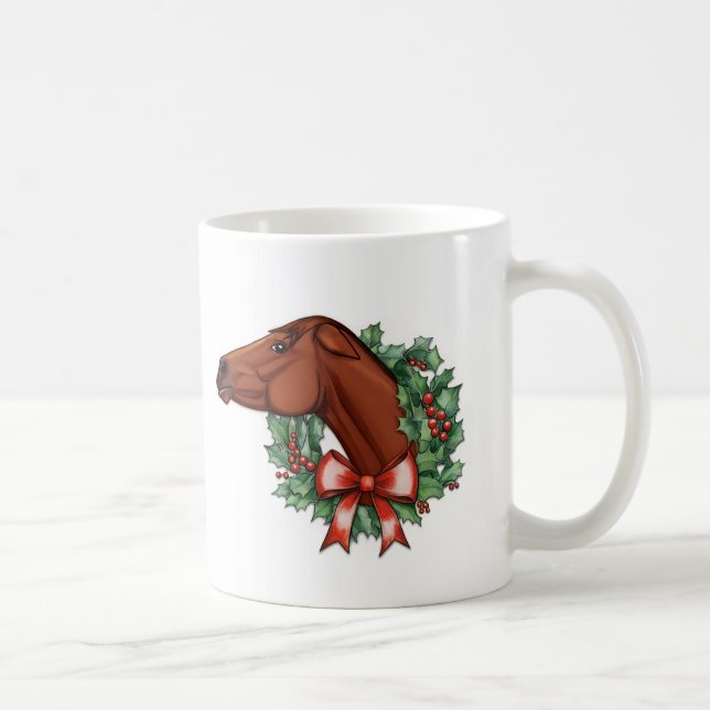 Joyeux Noël Mare! Mug Cheval Drôle (Droite)
