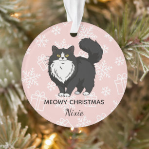 "Joyeux Noël Meowy" Chat Smoking Maman Personnalis