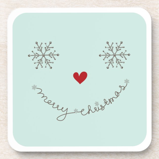 Joyeux Noël mignon Dessous de verre de liège (Devant)