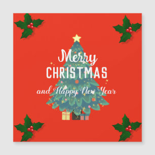 Joyeux Noël moderne et bonne année de vacances 