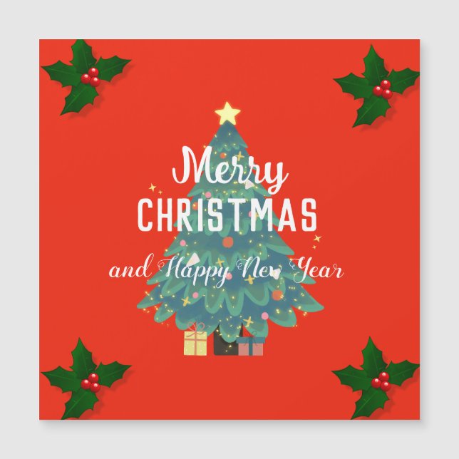 Joyeux Noël moderne et joyeux jour férié (Devant)