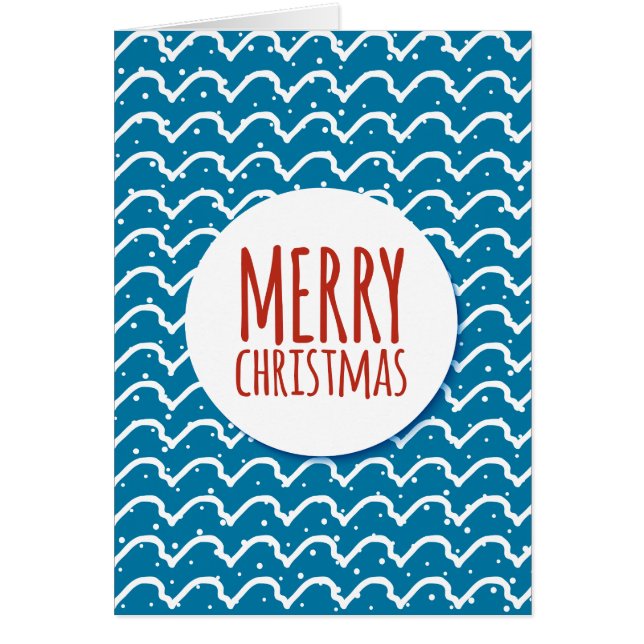 Joyeux Noël Motif sans couture Texture bleue (Devant)