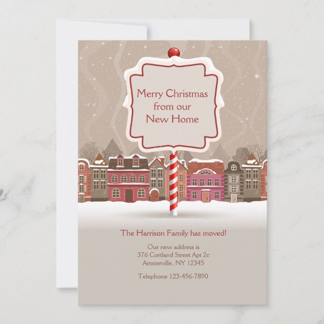 Joyeux Noël Moving Faire-part (Devant)