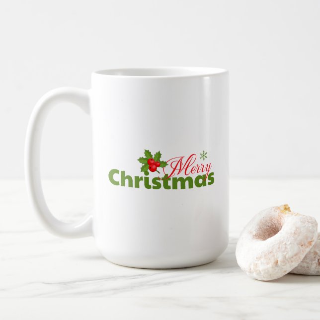 Joyeux Noël Mug Holly (Avec donut)