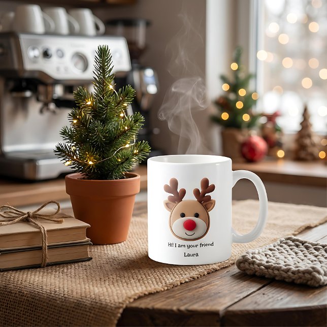 Joyeux Noël mugs à café avec rennes de dessin anim (Créateur téléchargé)