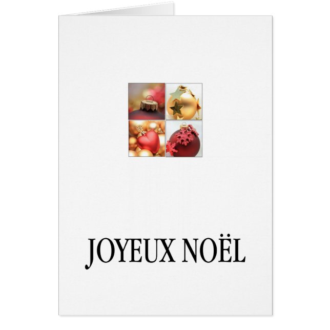 Joyeux Noël - Noël français - Carte de Noël (Devant)