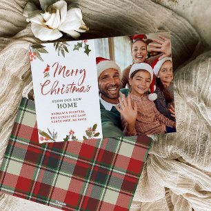 Joyeux Noël Nouveau Carte photo d'adresse