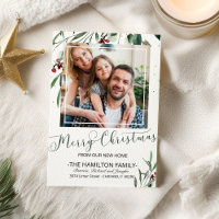 Joyeux Noël Nouvelle maison Faire-part mobile Phot