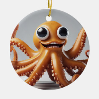 Joyeux Noël Octopus Ornement