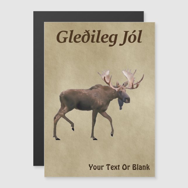 Joyeux Noël - Orignal sur vieux papier (Devant / Derrière)