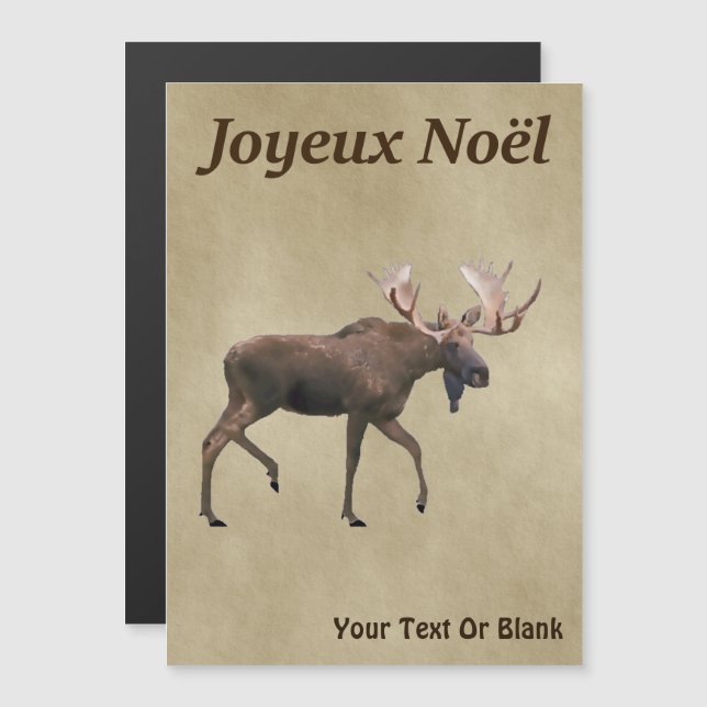 Joyeux Noël - Orignal sur vieux papier (Devant / Derrière)