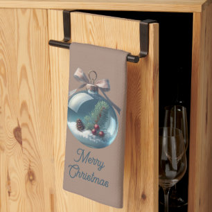 Joyeux Noël Ornament Serviette de cuisine