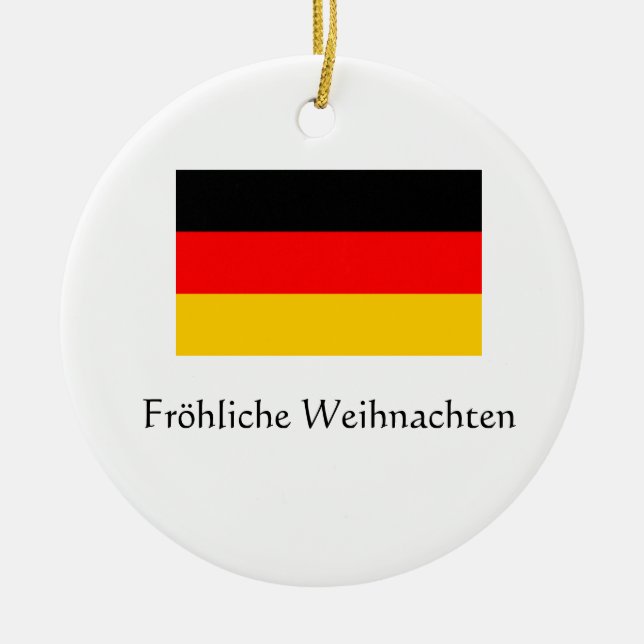 Joyeux Noël Ornement Allemand (Devant)