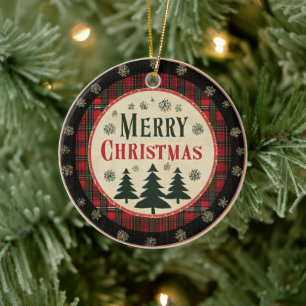 Joyeux Noël Ornement de Noël Unique