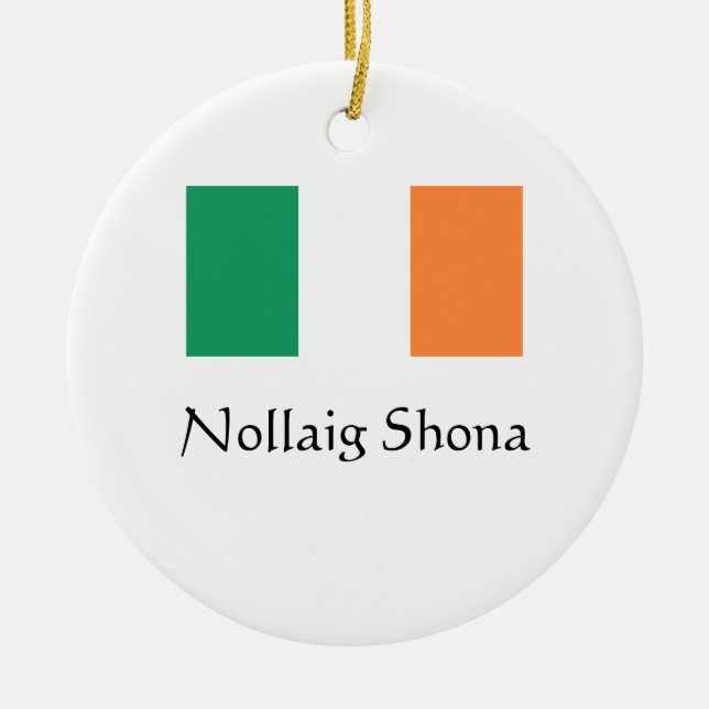 Joyeux Noël Ornement irlandais (Devant)