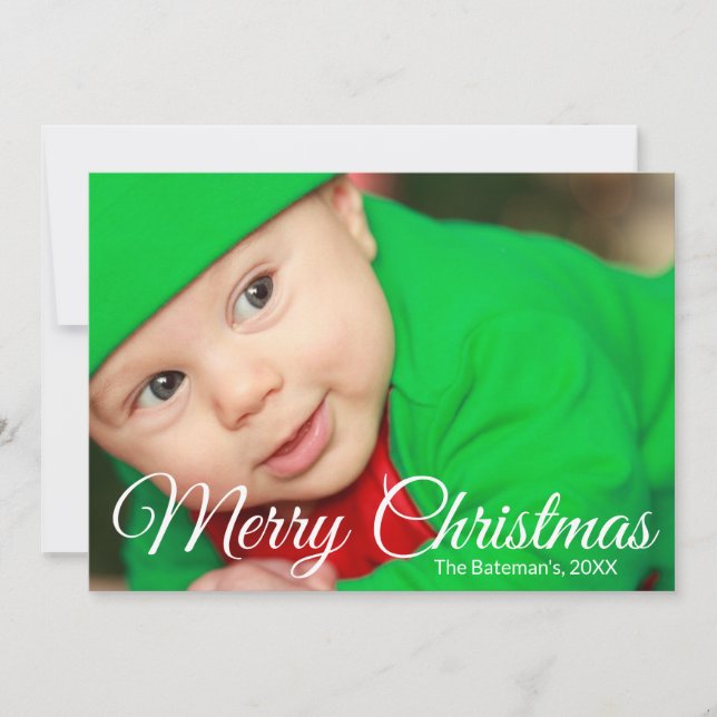 Joyeux Noël Overlay Carte photo de vacances (Devant)