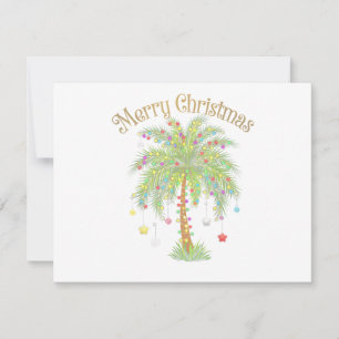 Joyeux Noël Palmier Lumière Nouvel An Tropical