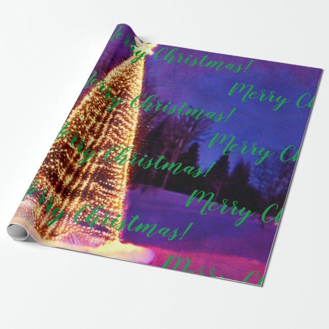 Joyeux Noël! papier cadeau (Déroulé)