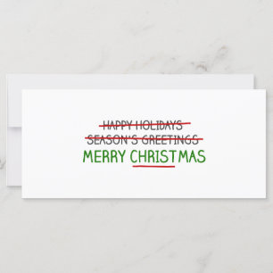 Joyeux Noël, pas Bonnes Fêtes