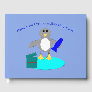 Joyeux Noël Pêche Penguin Livre d'or