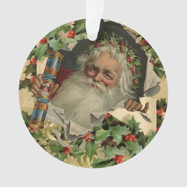 Joyeux Noël Père Noël classique antique (devant)