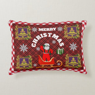 Joyeux Noël Père Noël Décor Coussin