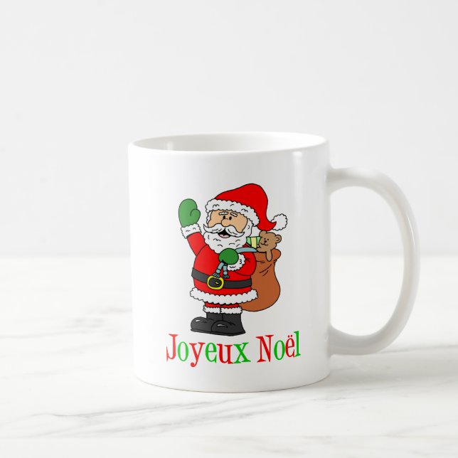 Joyeux Noel Père Noël French Christmas Mug (Droite)