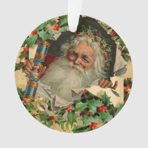 Joyeux Noël Père Noël Holly