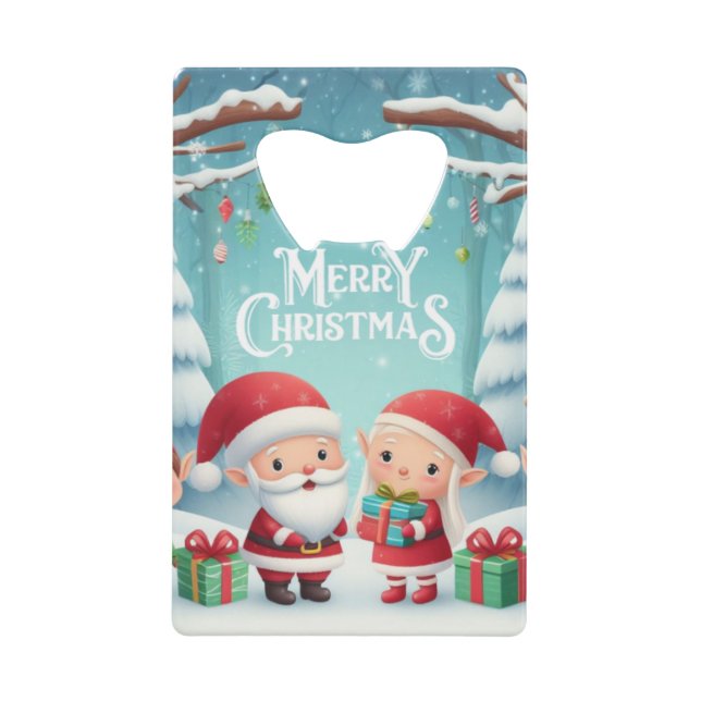 Joyeux Noël/père Noël/neige elfes (Devant)