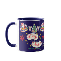 Joyeux Noël personnalisé Père Noël Sleigh Mug