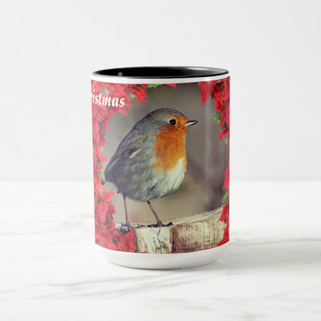 Joyeux Noël personnalisé Robin Mug (Centre)