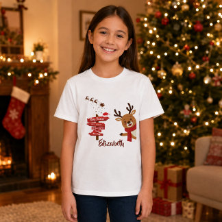 Joyeux Noël personnalisé T-shirt de vacances de re