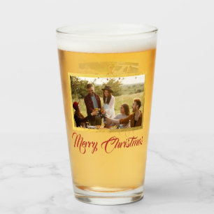 Joyeux Noël personnalisé verre à pinte