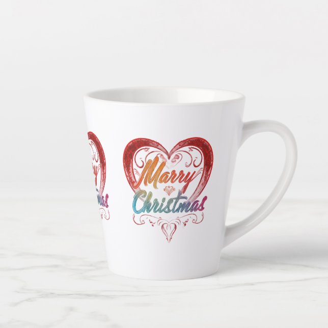 Joyeux Noël Petite Mug Latte, 12 oz (Droite)