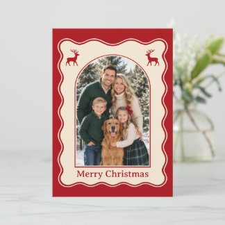 Joyeux Noël Photo de famille Carte de vœux de Noël