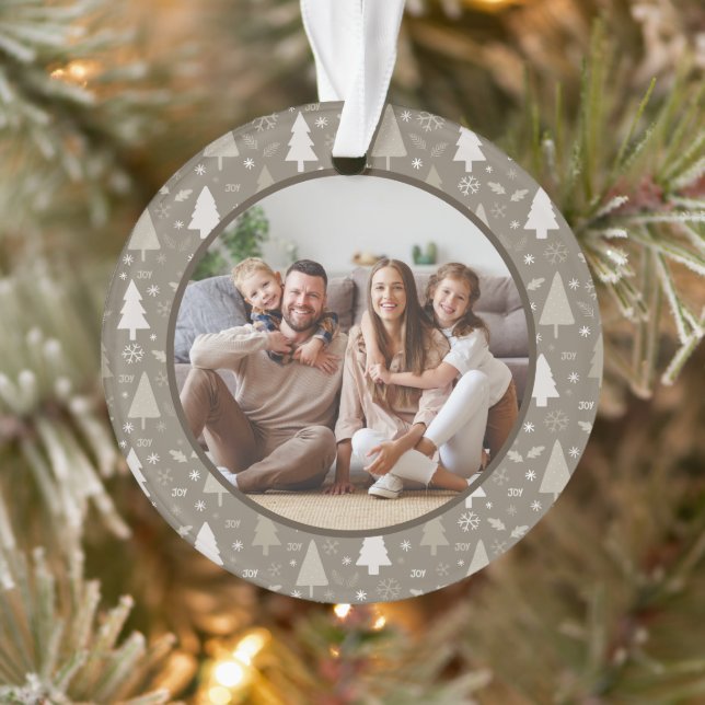 Joyeux Noël Photo de Famille Taupe Férié (Arbre)