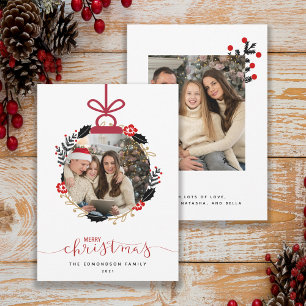 Joyeux Noël Photo Globe Orament Card